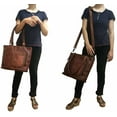 thumbnail image 2 of Women's Cross-body Business Handbag Shoulder Tote Genuine Leather Shopping Bag, 2 of 7