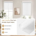 thumbnail image 3 of Grandekor No Drill Zebra Blinds for Windows,Cordless Zebra Shades Dual Layer, Pull Down Roller Shades Free-Stop,27"W x 64"H,White,Easy to Install for Home, Office, Bedroom, 3 of 8