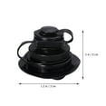 thumbnail image 3 of 4pcs PVC Boston Boat Air Anti-leak Inflation Pump Hose Adapter for Inflatable Boats Kayak Airbed Canoe Pool Raft Rubber Dinghy (Black), 3 of 5