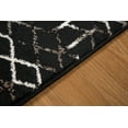 thumbnail image 4 of LBaiet 8' x 10' Black and Beige Geometric Power Loomed Rectangular Area Throw Rug, 4 of 7