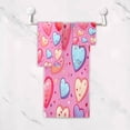thumbnail image 5 of Valentine's Day Heart Towels 3 Pack Bath Towels for Bathroom Set Soft Cotton Highly Absorbent Lightweight & Quickdry Towel Set 1 Bath Towel,1 Hand Towel,1 Washclothe Wash cloth, 5 of 6