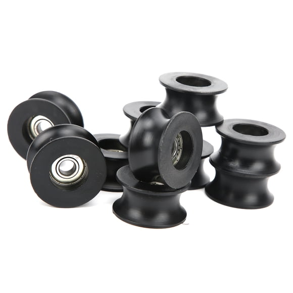 Spptty Linear Rails And Bearings Linear Guide Rail Roller Bearing Deep U‑Shaped Nylon Coated Pulley Guide Rail Wheel
