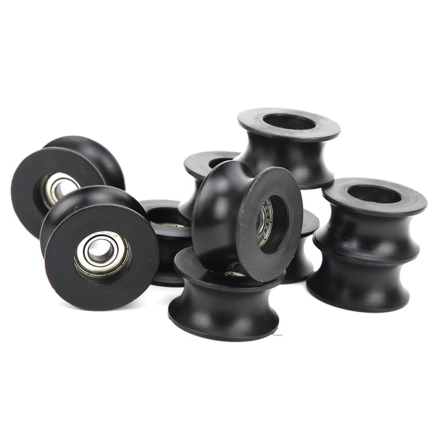 Spptty Linear Rails And Bearings Linear Guide Rail Roller Bearing Deep U‑Shaped Nylon Coated Pulley Guide Rail Wheel