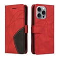 thumbnail image 3 of Designed for iPhone 13 Pro Wallet Case, [RFID Blocking] PU Leather Folio Kickstand [TPU Protective Interior Case], Magnetic Closure Card Slot with Hand Strap Shockproof Phone Cover,Red, 3 of 8