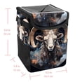 thumbnail image 5 of Aries Constellation Foldable Car Trash Bin with Lid, Leak-Proof Mini Trash Can for Car with Hanging Storage Bag, 5 of 6