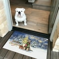 thumbnail image 2 of Merry Christmas Soft Coated Wheaten Terrier Snowy Winter with Tree Decorations Doormat Wheatie Dog Lover Indoor Outdoor Welcome Mat - 12020, 2 of 5