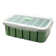 thumbnail image 4 of Snmubt Large Capacity Multi-Compartment Silicone Lunch Box, 6-Section Bento Bowl with Lid, Microwave & Freezer Safe for Meal Prep Green, 4 of 5