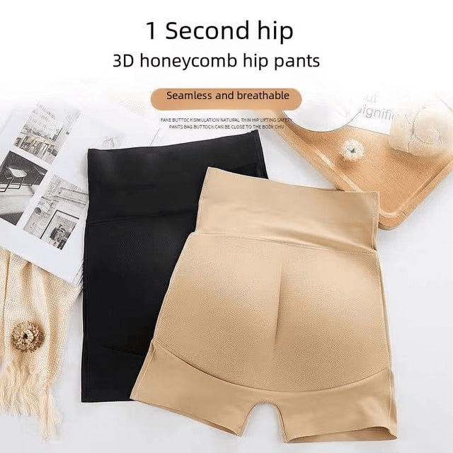 Ropa interior de trasero falso para mujer, pantalones de levantamiento de cadera con contracción de cadera falsa, pantalones de cintura alta sin costuras, modelado natural, pantalones