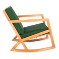 thumbnail image 5 of SAFAVIEH Vernon Outdoor Patio Rocking Chair, Natural/Green, 5 of 12