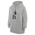 thumbnail image 2 of Women's G-III 4Her by Carl Banks Heather Gray Washington Wizards Basketball Girls Fleece Pullover Hoodie, 2 of 3