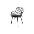 thumbnail image 3 of Baxton Studio Aniceta Modern Bohemian Black Finished Wood and Rattan 7-Piece Dining Set, 3 of 7