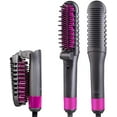 thumbnail image 4 of Foldable straightemer Hair Comb Flat Iron Brush straightening Electric Brush Fast Heat Hair Straightener Brush Hair Brush, 4 of 9
