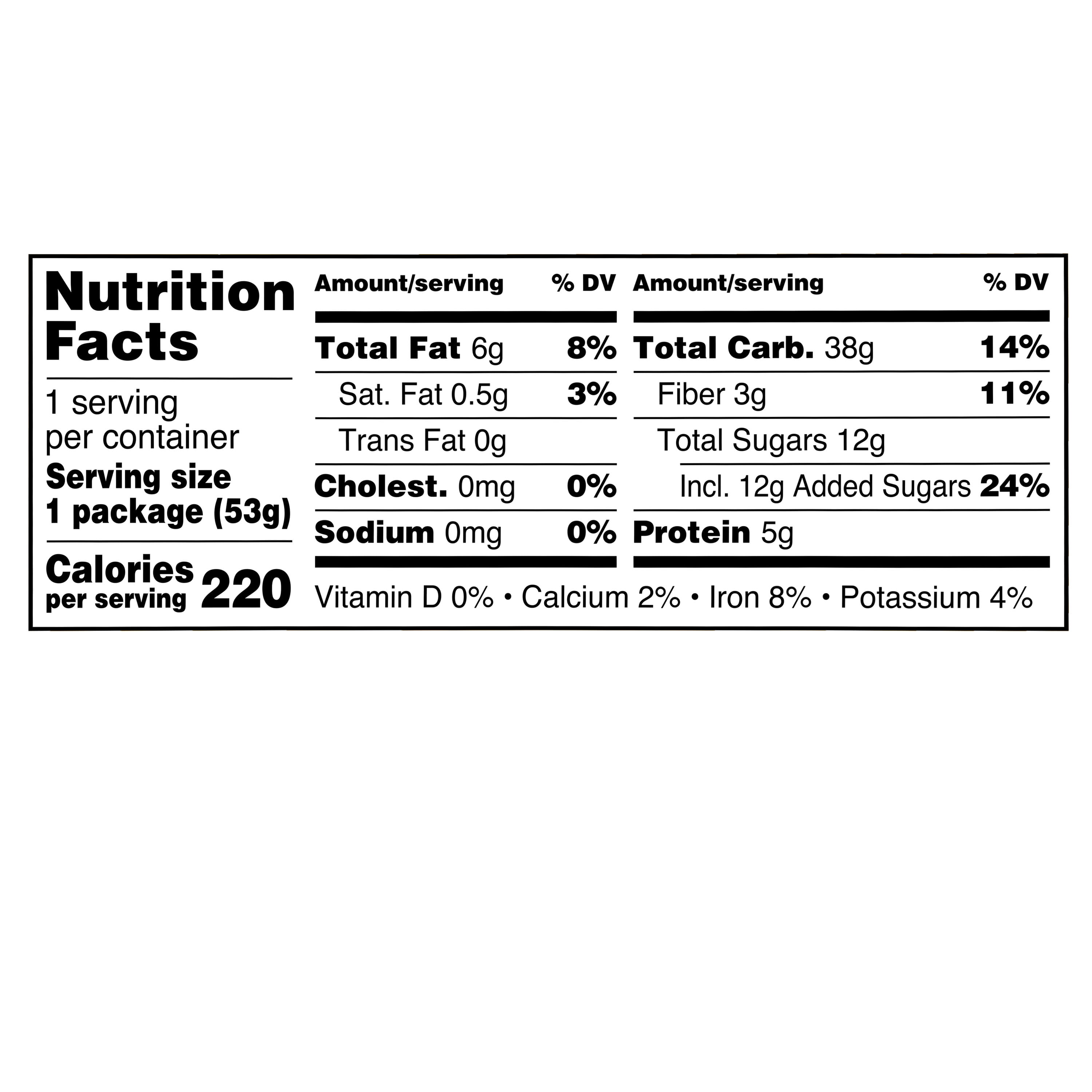 (12 pack) Great Value Oats and Honey Granola Single Serve Cup, 1.87 oz