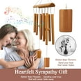 thumbnail image 4 of Wind Chimes for Outside, Sympathy Wind Chimes Bamboo Windchimes Outdoors with Natural Sounds, Gifts for Mom, Indoor Outdoor Decorations for Patio Porch Garden and Backyard, 4 of 6