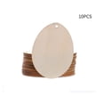 thumbnail image 3 of De Adornos De Huevo Sin Terminar De Madera, Colgantes Colgantes De Pascua En Blanco Para Decoración Del Hogar10 Uds. Speravity HA014432-00, 3 of 6