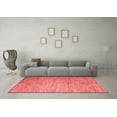 thumbnail image 3 of Ahgly Company Machine Washable Indoor Rectangle Solid Red Modern Area Rugs, 2' x 5', 3 of 4