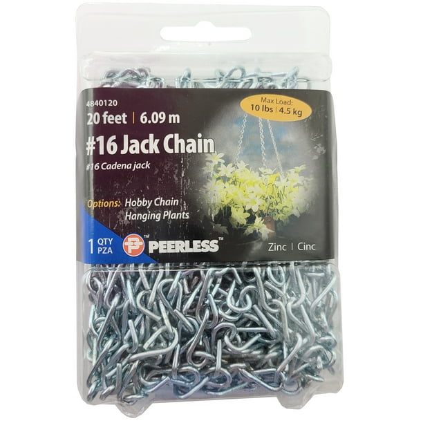 Peerless 16 Jack Hanging Plant and Sign Chain, Zinc, 20 feet, 10