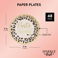 thumbnail image 3 of Cheetah Print Paper Plates for Party Animal Safari Birthday Supplies (7 In, 48 Pack), 3 of 6