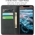 thumbnail image 3 of Wallet Case for iPhone 12 Mini,Premium PU Leather Flip Folio Case with Card Slot,Stand Holder and Magnetic Closure [TPU Shockproof Interior Protective Case] for iPhone 12 Mini 5.4",Black, 3 of 13