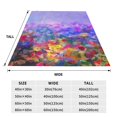 thumbnail image 3 of Fuzoiu Colorful Purple Cosmos Flower Print Ultra-Soft Micro Fleece Blanket,All Seasons Flannel Throw, Lightweight Blanket for Bed, Sofa, Couch, Movie Night, Camping, and Travel-60"x50", 3 of 7