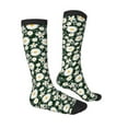 thumbnail image 3 of Balery White Daisies And Bee Fun Novelty Socks Men'S Women'S Crew Socks Funny Crazy Novelty Socks Quirky And Cool Socks, 3 of 9