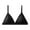 Black, variant on Womens Lace Bra No Underwire Plunge Triangle Bralettes Sheer Bras Comfortable Soft Support Wireless Bralette Everyday Bra Pink Size L