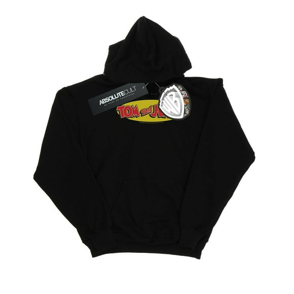 Tom And Jerry Mens Inline Logo Hoodie