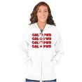 thumbnail image 4 of Betty Boop Girl Power On Repeat Zip Hoodie Sweatshirt Women Brisco Brands M, 4 of 6