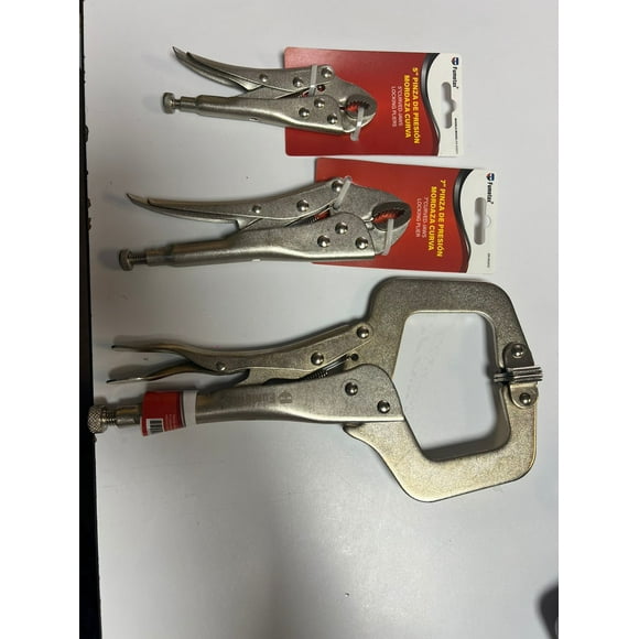 Kit de Pinzas de Presión Mordaza Curva 8 Pulgadas Solvex SW-8102000