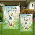 thumbnail image 4 of Bull Terrier Hello Spring Time Flower Floral Nature Garden Flag 12x18in Double Sided Bully Dog Lovers Gifts Idea Outdoor Decor - 02031, 4 of 5