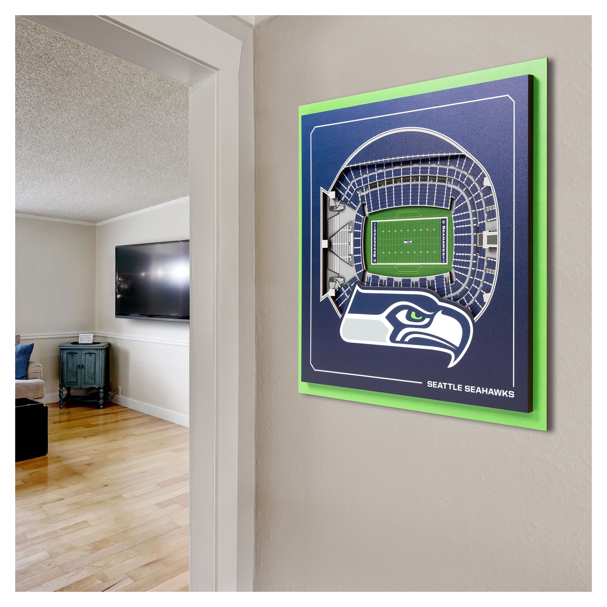 IDNA Seattle Seahawks 12" x 12" Stadium Series 3D Wall Art