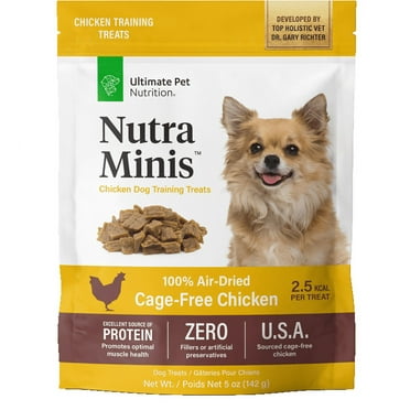 Ultimate Pet Nutrition Nutra Minis Air Dried Chicken Training Treats for Dogs