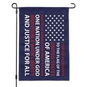 USA Flag Pledge of Allegiance America Garden Yard Flag