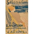 thumbnail image 2 of Toulouse-Lautrec, Henri de 13x18 White Modern Wood Framed Museum Art Print Titled - Salon des Cent: Exposition Internationale daffiches, 2 of 4