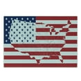thumbnail image 3 of American Flag Cutting Board, America Continent Shaped Flag Martial Design International World Glory Print, Decorative Tempered Glass Cutting and Serving Board, Small Size, Navy Red, by Ambesonne, 3 of 5