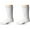 White, variant on Top Flite Mens Socks, Non-Binding Cushion Mid Calf Socks, 4 Pairs