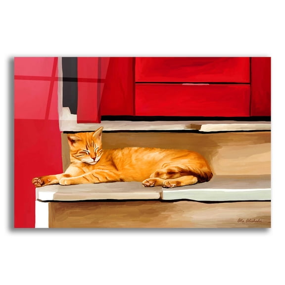 Epic Art 'Cat 2A' by Ata Alishahi, Acrylic Glass Wall Art, 16"x12"
