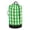 Bright Green Cream-Colored Checkered, variant on Large Capacity Drawstring Laundry Backpack Portable Dirty Clothes Hamper Doodle Characters