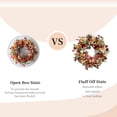 thumbnail image 4 of Elapind 20 Inch Fall Autumn Wreath, 20 Inch Fall Autumn Wreath with Berry for Front Door Thanksgiving Porch Decor Thanksgiving Porch Decor, Berry Wreath for Front Door Green, 4 of 8