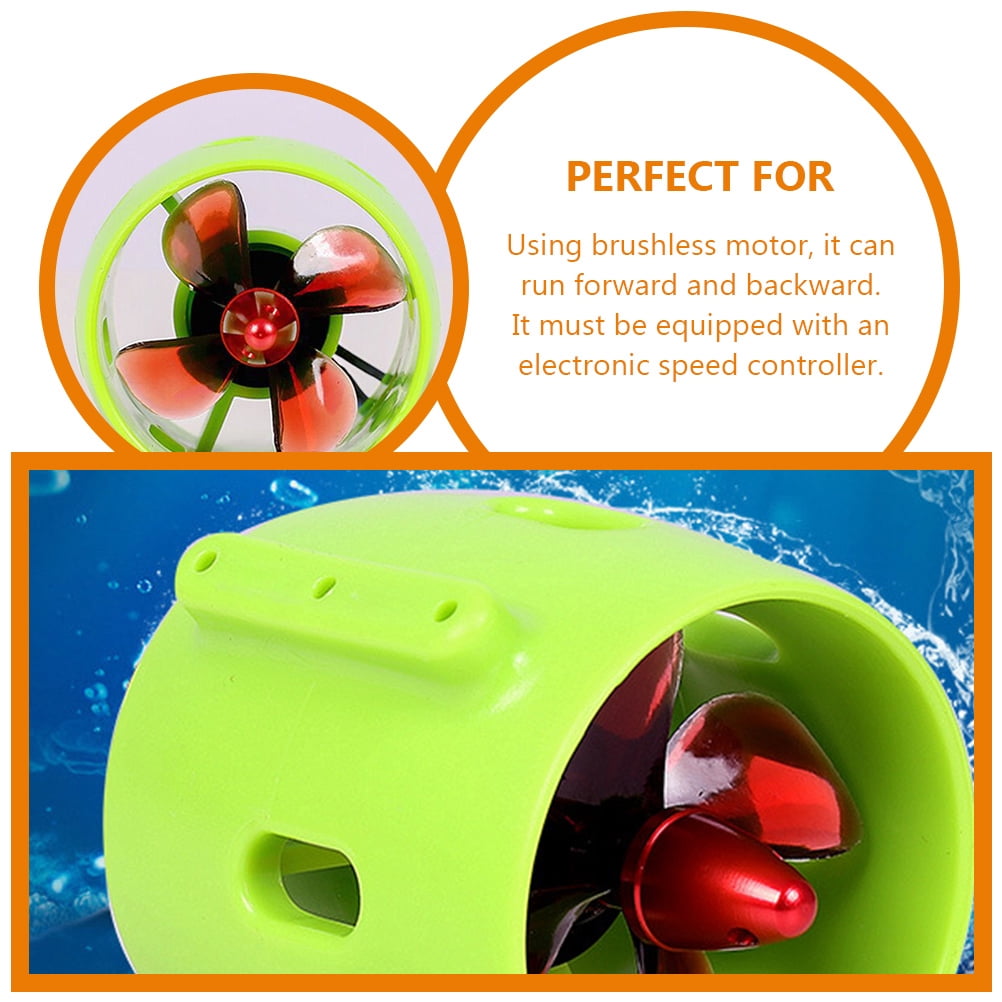 SOPOTUTU Propellers for RC Boat Underwater Propulsion Light Green PLA Shell PC Blades 1Pack