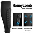 thumbnail image 2 of Airvexalon Soccer Shin Guards - Compression Sleeve with Honeycomb Padding, Lightweight, 1 Pair, L, 2 of 6