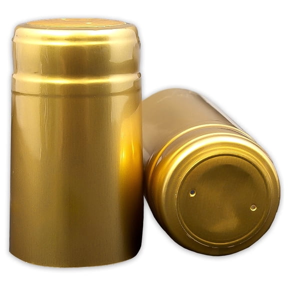 GOLD PVC SHRINK CAPSULES 100 Pack