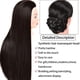thumbnail image 5 of Entrenamiento de peluquería Mannequin Head Pinzer para cabello largo de 66 a 72 cm, 5 of 8
