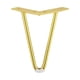 thumbnail image 5 of Patas para muebles de estilo moderno, resistentes y antideslizantes, para sofás y sillas. 15cm Oro, 5 of 9