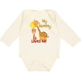thumbnail image 3 of Inktastic My Mommy Loves Me Giraffe Boys or Girls Long Sleeve Baby Bodysuit, 3 of 5