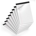 thumbnail image 1 of shiyou-5 x 8 Legal Pads,Small Notepad 5x8, 8 Pack White Note Pads,Narrow Ruled Lined Writing Note Pad, 30 Sheets Per Writing Pad,Perforated Lined Paper,Mini Notebook Paper for Office Business Home Sc, 1 of 4