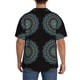 thumbnail image 3 of Fotbe Mandala Camisa Estampada de Manga Corta para Hombre, Casual de Verano, Estilo Playero, Sin Arrugas-Small, 3 of 5
