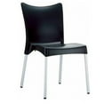 thumbnail image 1 of Compamia ISP045-BLA Juliette Resin Dining Chair Black -  set of 2, 1 of 4
