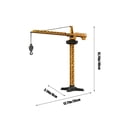 thumbnail image 4 of Alloy Engineering Tower Crane Simulation Model Toy,Movable Mechanical Structure Learning Toy,Educational Engineering Principle Exploration Toy,Safe Durable Realistic Construction Vehicle Toy, 4 of 6