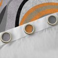 thumbnail image 4 of Feelyou Adult Abstract Geometric Curtains Pack of 2 (42x84 Each), Mid Century Minimalism Curtains Blackout, Grey Orange Stripes Bedroom Curtains, Blackout Curtains Bedroom Decor, 4 of 6